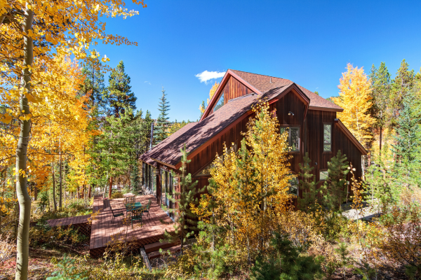 Mountain home in Breckenridge, Colorado, prepared for the winter season